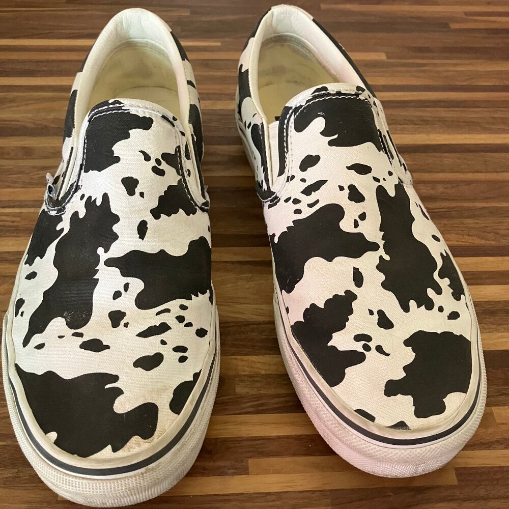 Vans Slip Ons - Cowprint